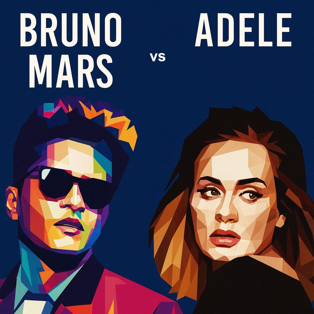 Adele vs Bruno Mars Tribute and Dinner Show