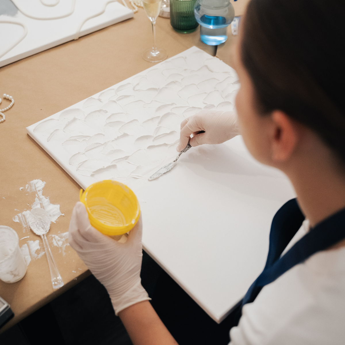 Bubbles & Texture XXL - Christmas Textured Art Workshop