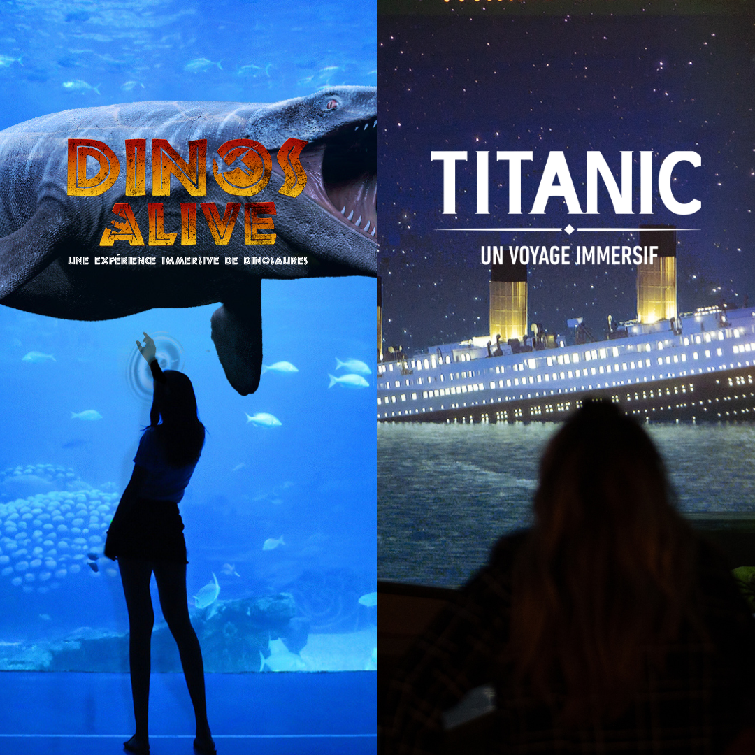 Pack bonheur: Titanic + Dinos Alive