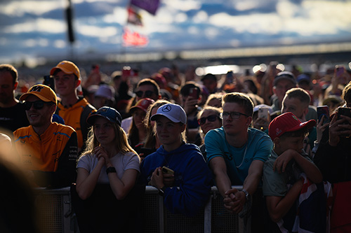 The home crowd