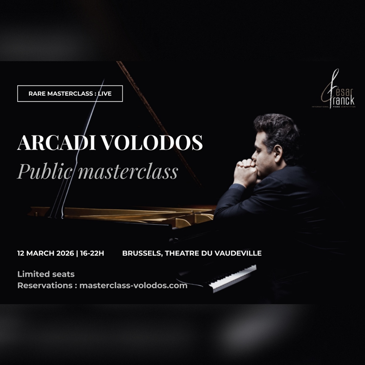 Zeldzame masterclass: ARCADI VOLODOS 🎹
