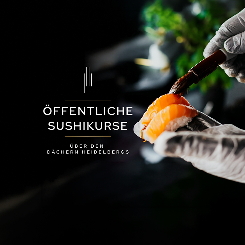 Öffentliche Sushikurse über den Dächern Heidelbergs