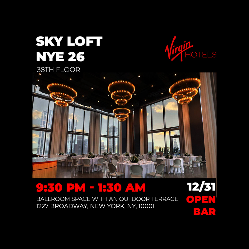 The Sky Loft at Virgin Hotels NYE26