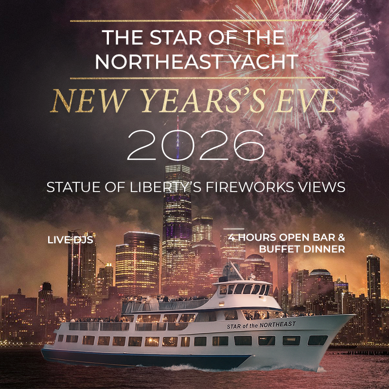 Crucero de Nochevieja con fuegos artificiales a bordo del Star Of The Northeast - NYE 2026