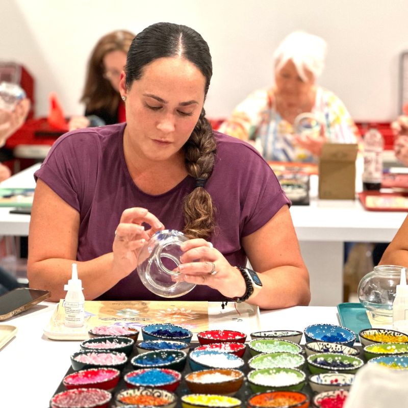 Mosaic Art Classes: Turkish Lamp Workshop Las Vegas