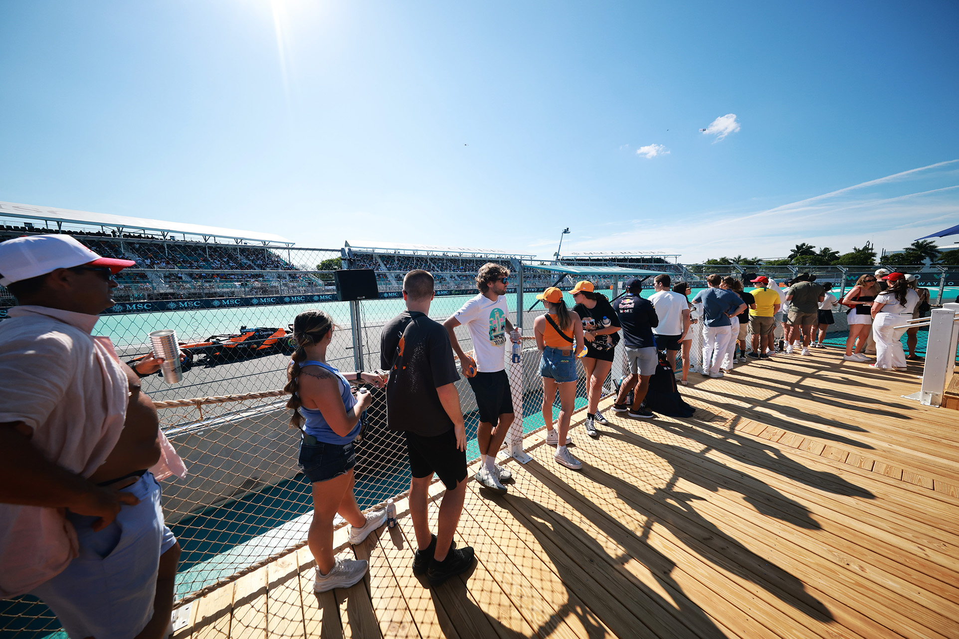 Feel Every Lap from the Grandstands