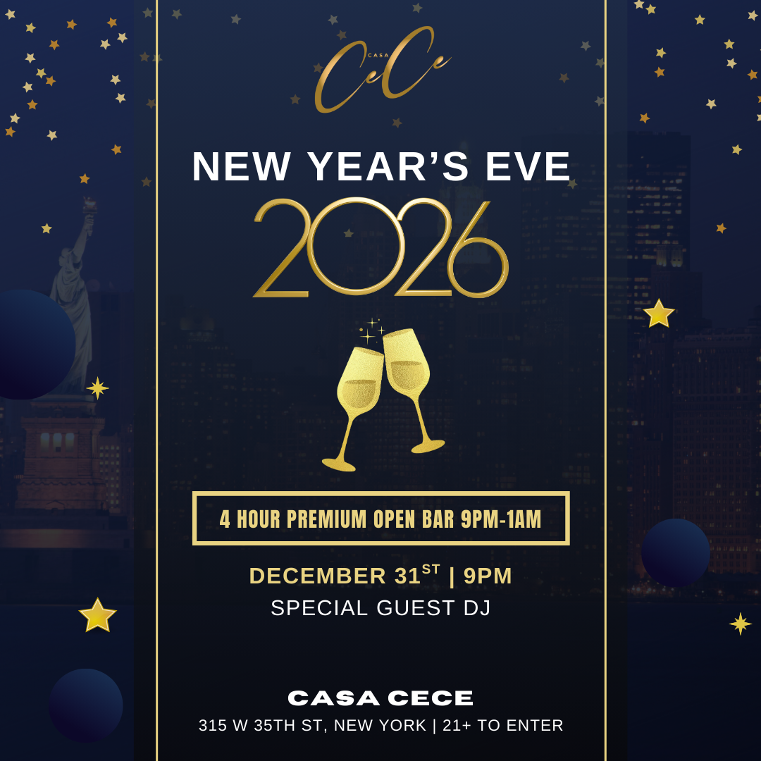 Casa CeCe NYE Celebration with 4-Hour Premium Open Bar