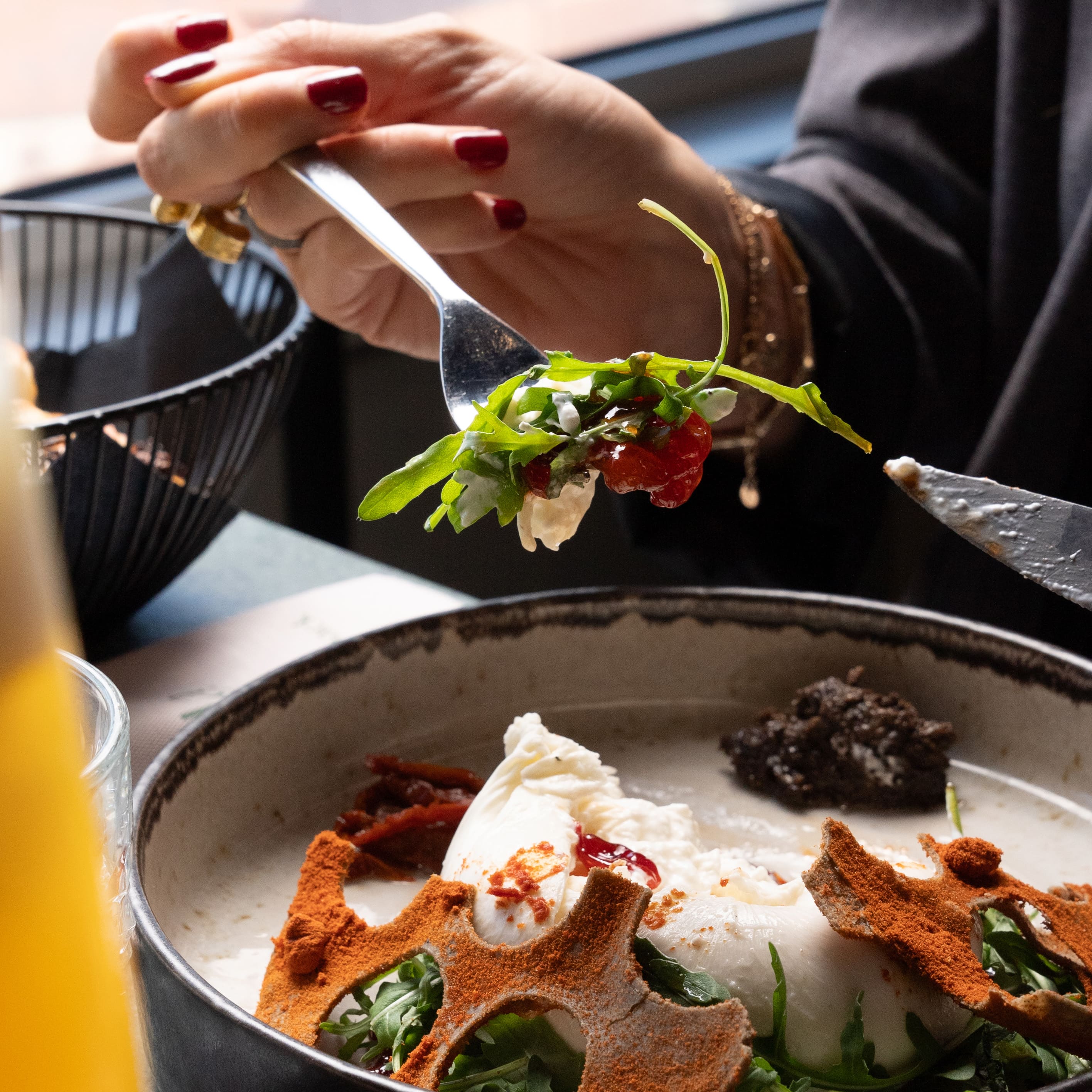 Brunch overlooking Gran Vía at Ella Sky Bar