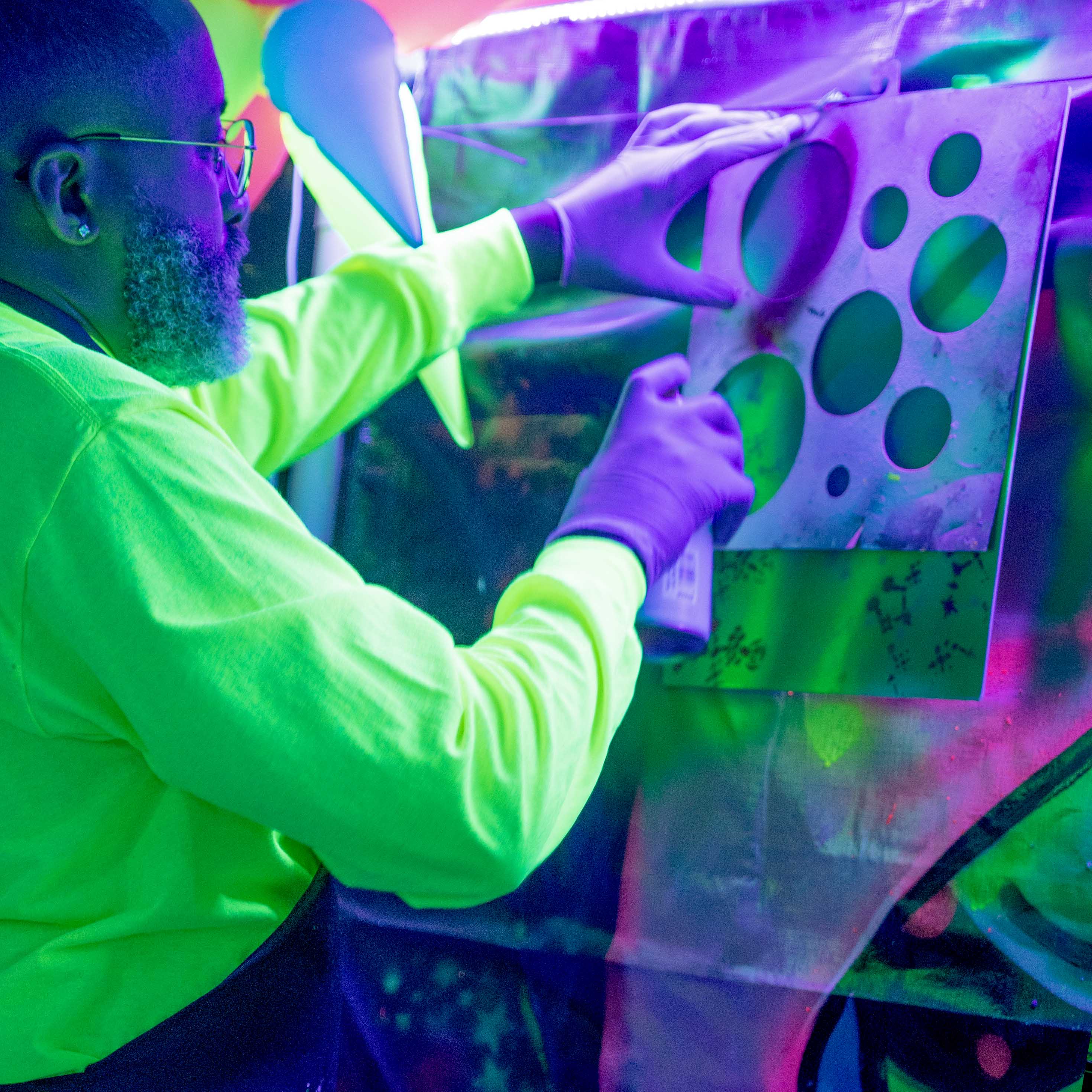 ATLiens: Black Light Street Art Workshop
