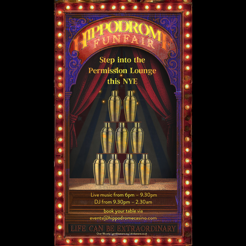 Nochevieja: Hippodrome Funfair Experience & NYE Feast 2025