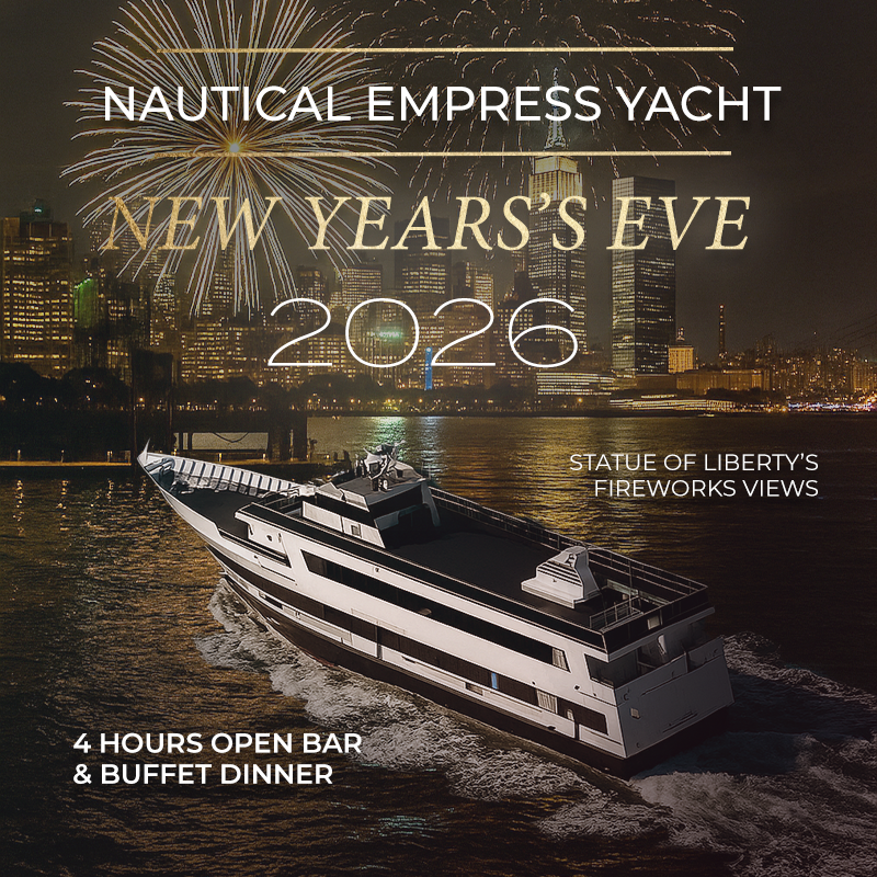 Crucero de Nochevieja con fuegos artificiales a bordo del Nautical Empress: El yate número 1 de Nueva York