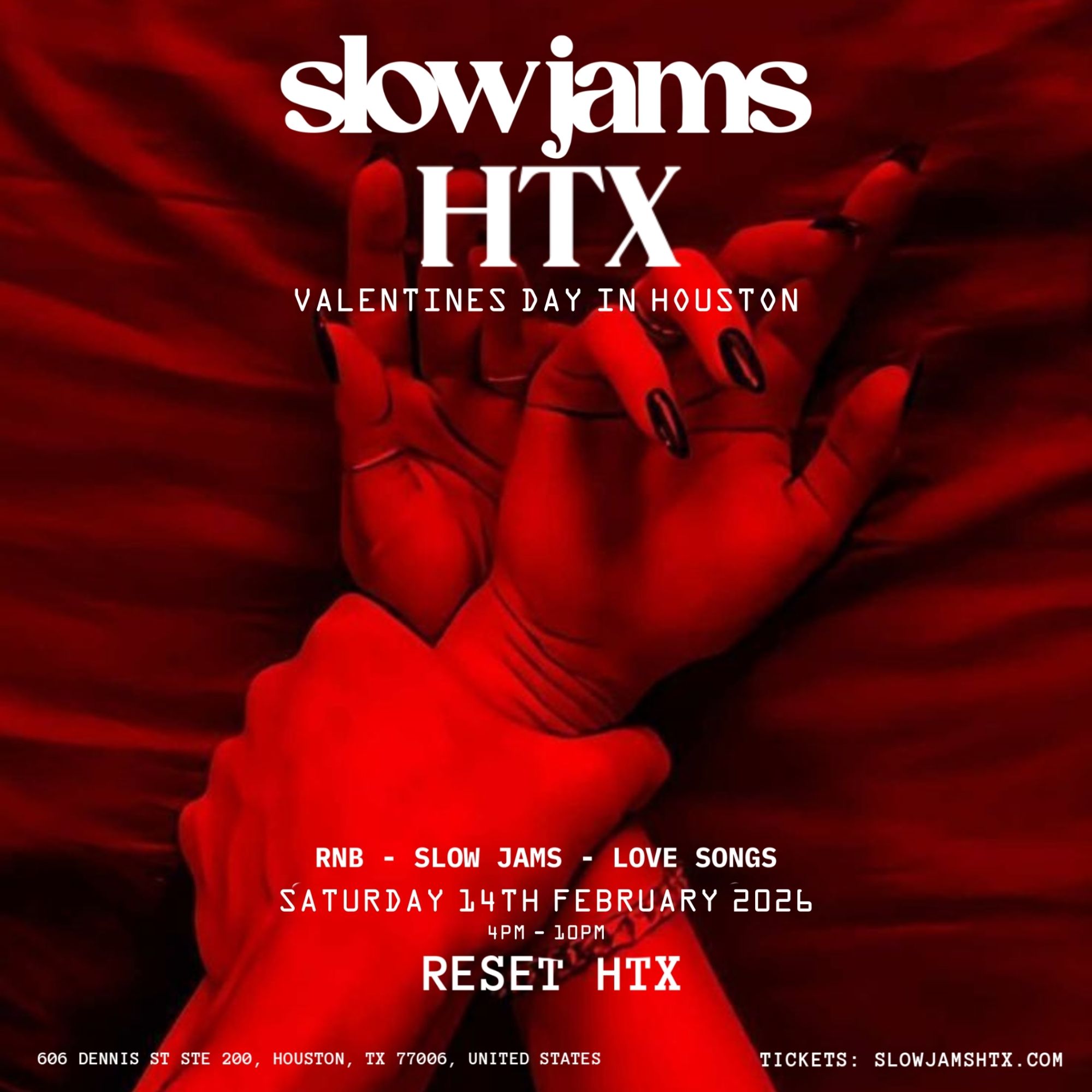 SLOW JAMS HTX - Slow Jams & RnB Day Party (VALENTINES SPECIAL)