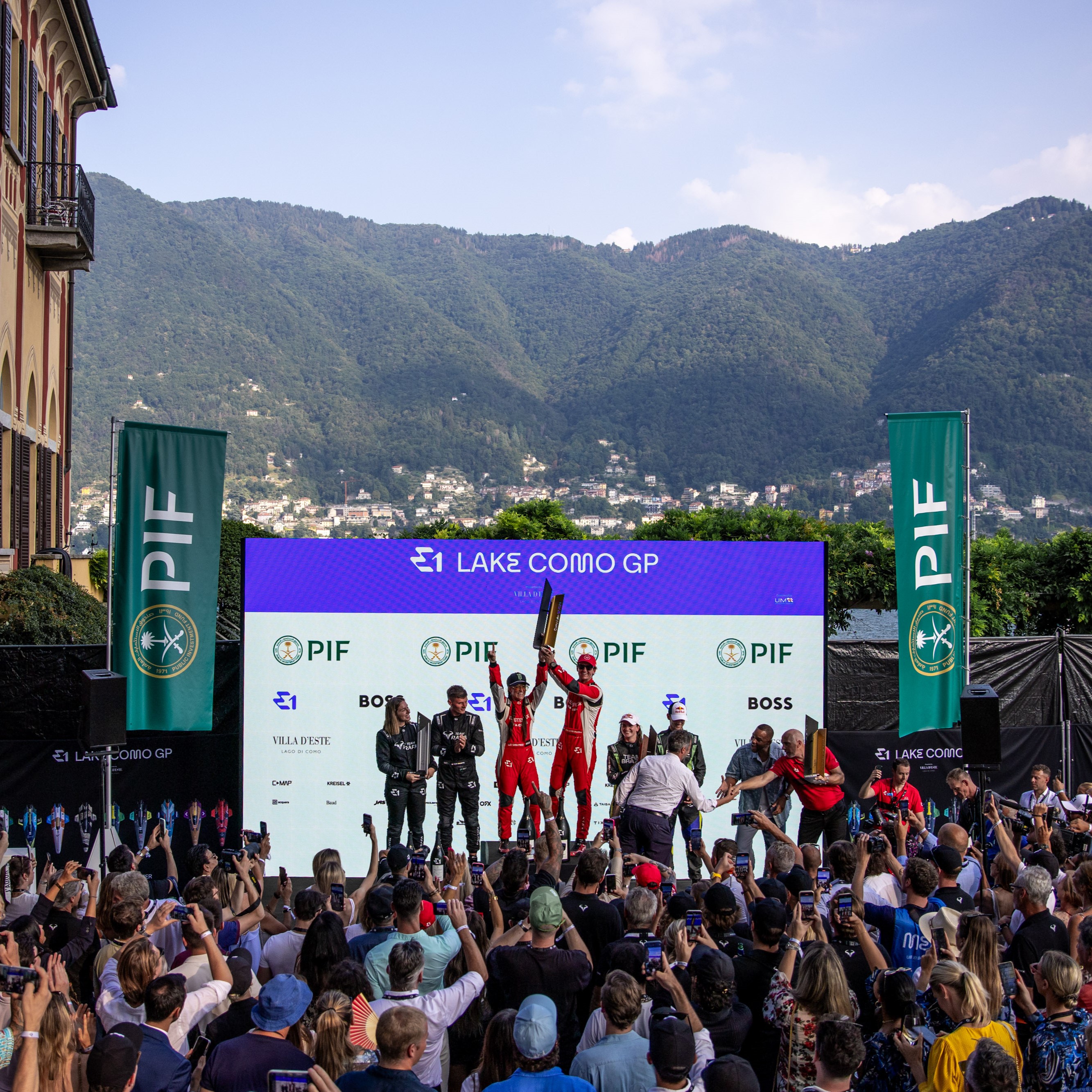 Celebrate at the Podium Ceremony