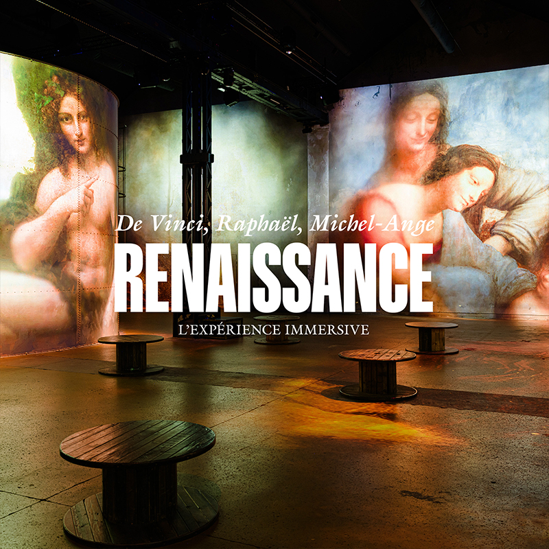 Renaissance: da Vinci, Rafael, Miguel Ángel – La experiencia inmersiva en Atelier des Lumières
