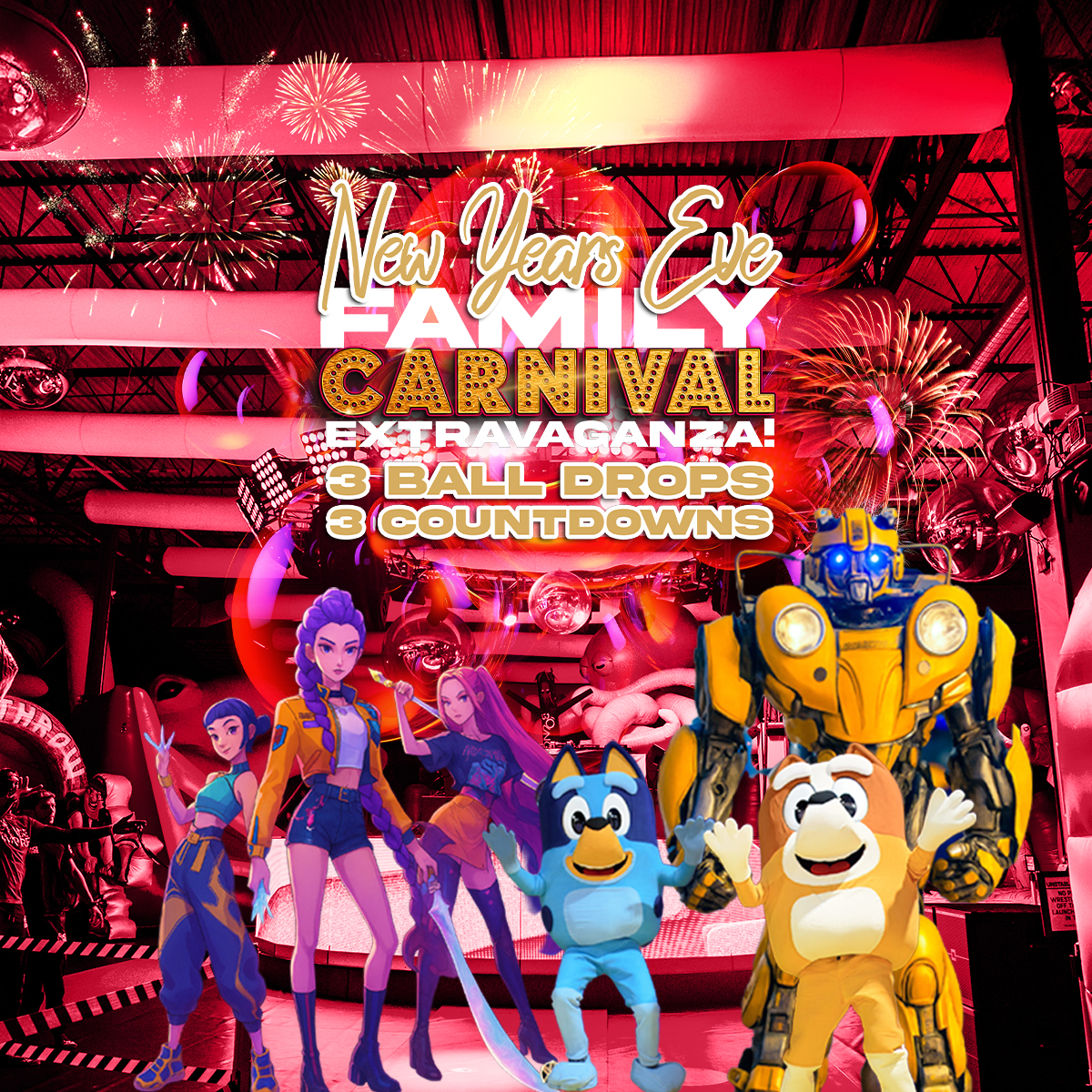 Bounce Empire - New Years Eve 2025 + Two Balloon Drops