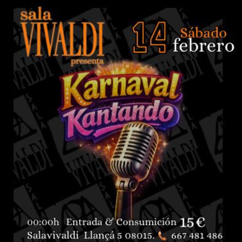Karnaval Kantando en la Sala Vivaldi