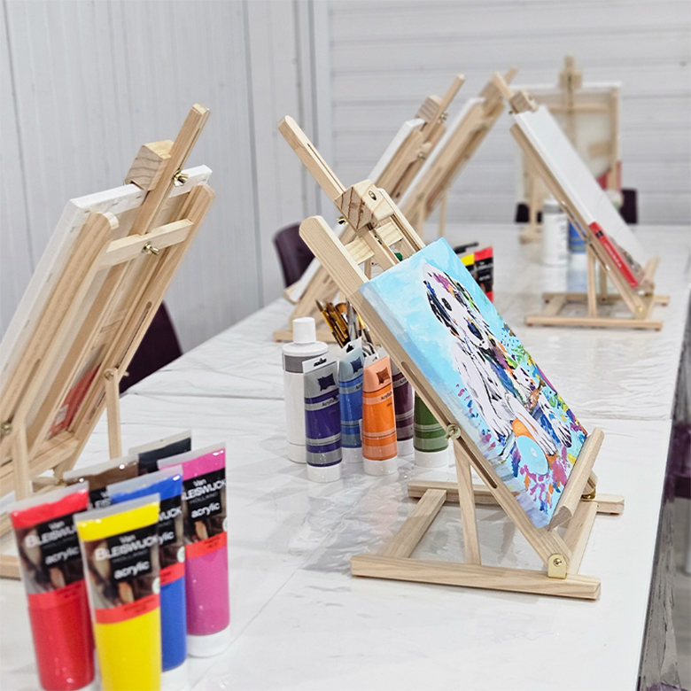 Malen mit Acrylfarben
