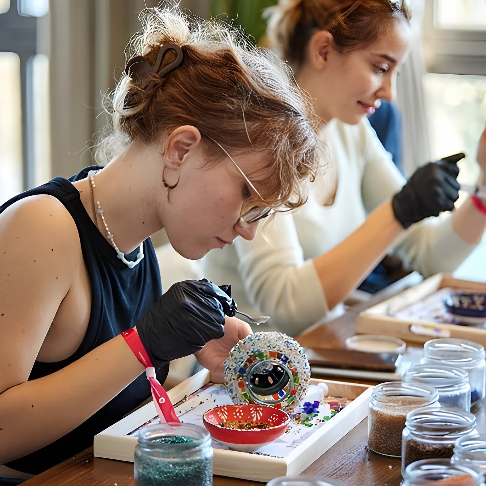 Istanbul: Turkish Mosaic Lamp Workshop with Turkish Delight