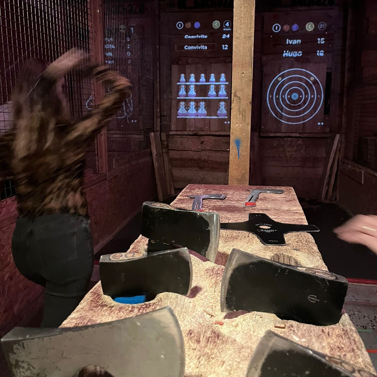 Axe Shooting and Board Games Night