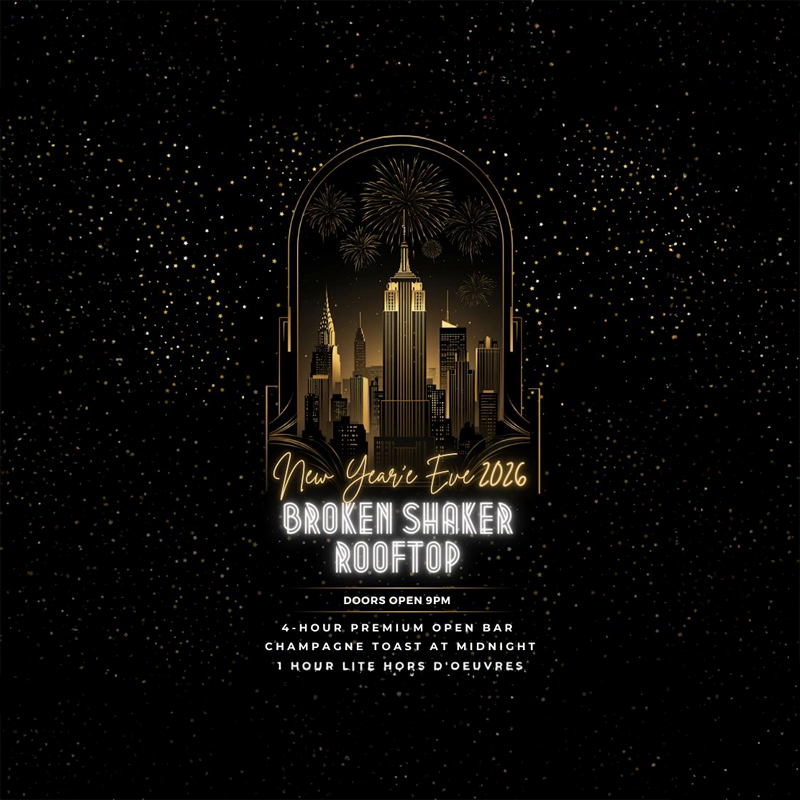 New Year's Eve 2026 at Broken Shaker!