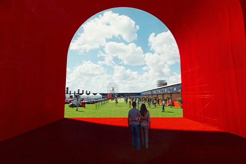 Tasting area and fan zones