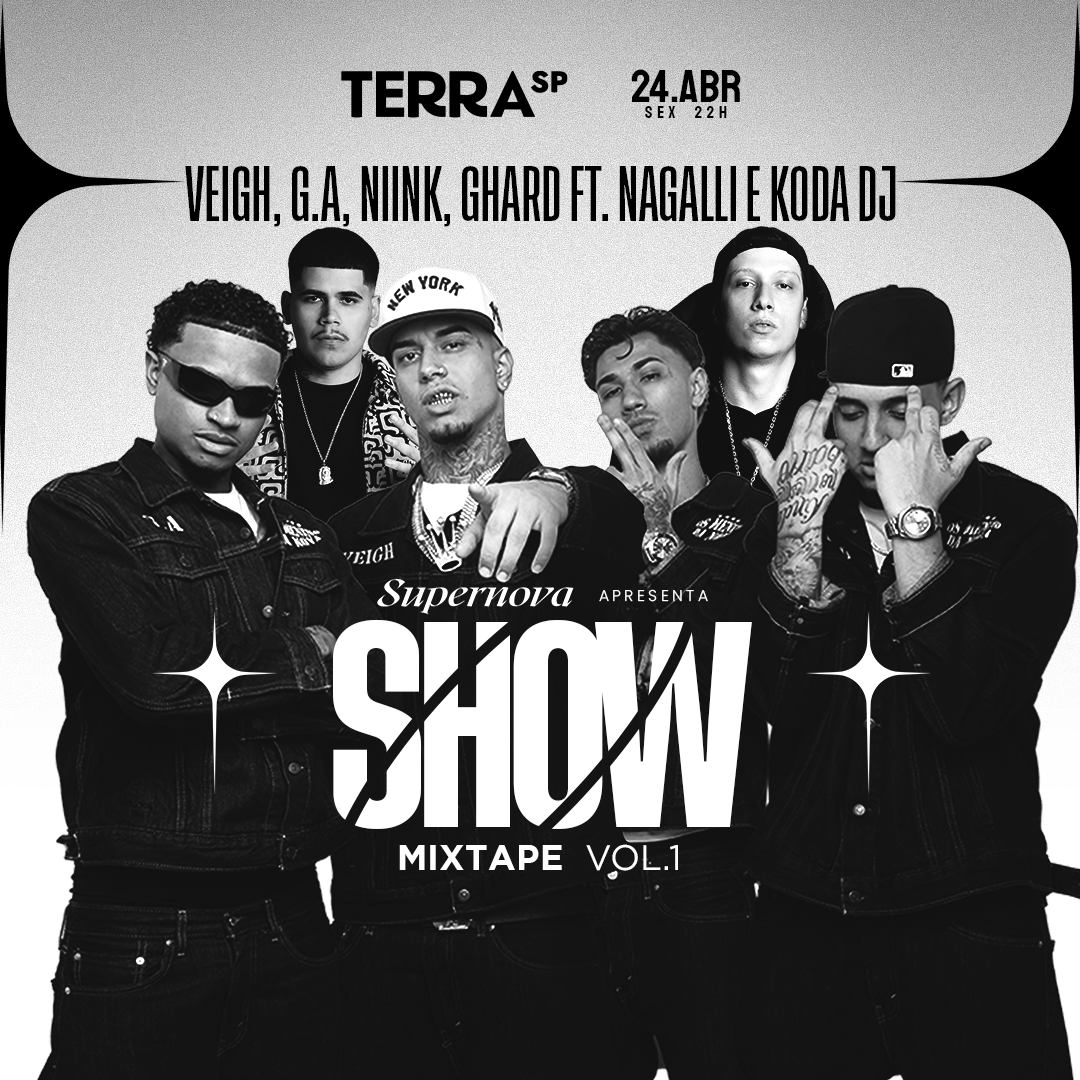 Show do Veigh na Mixtape com Niink,  G.A, GHard FT. Nagalli e Koda DJ no Terra SP