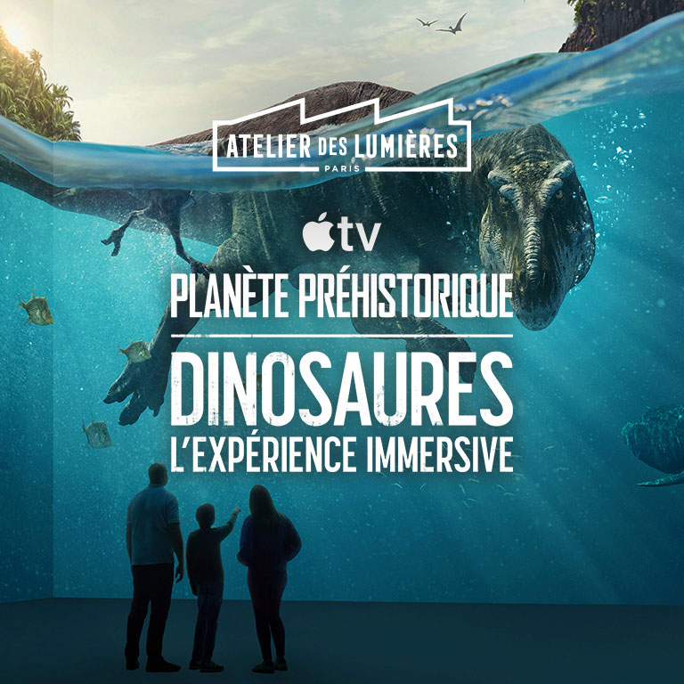 Planète Préhistorique : Dinosaures, L’expérience immersive à l’Atelier des Lumières