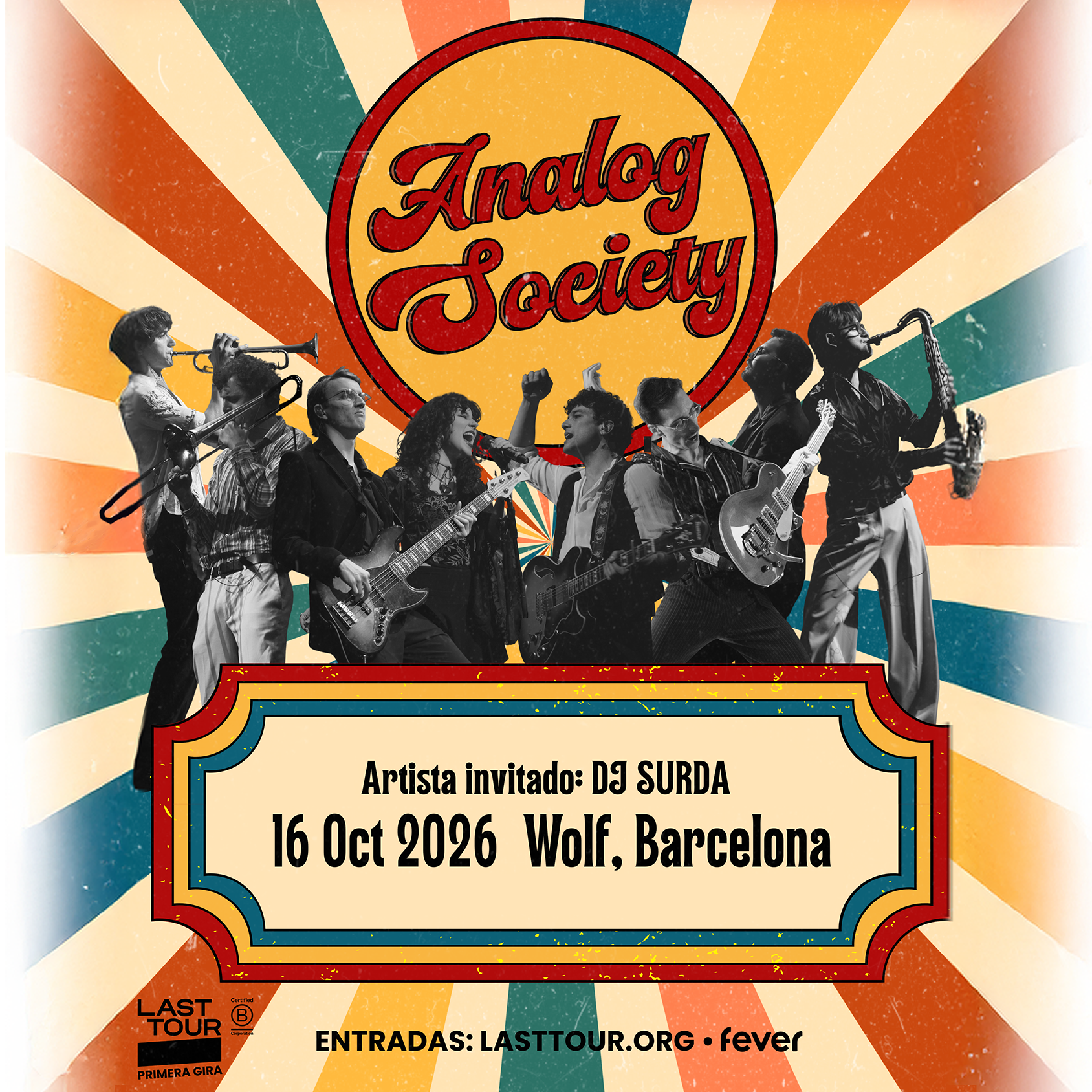 Analog Society en Sala Wolf, Barcelona 2026