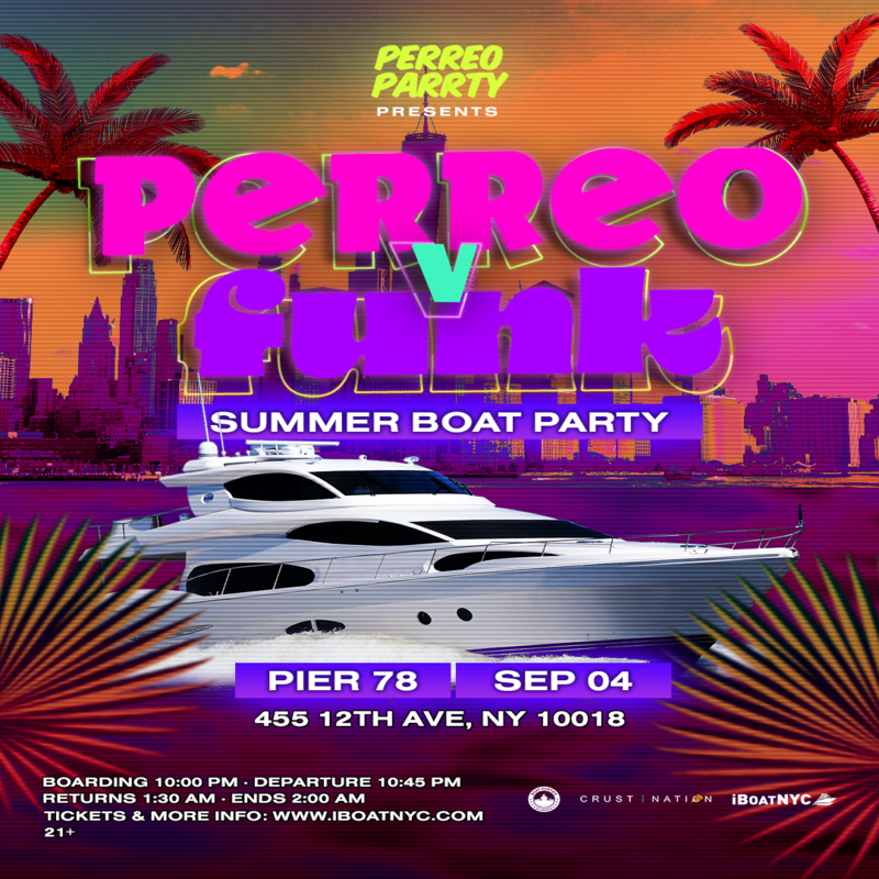 PERREO vs FUNK - Fiesta brasileña en barco por el Día del Trabajo: crucero en yate
