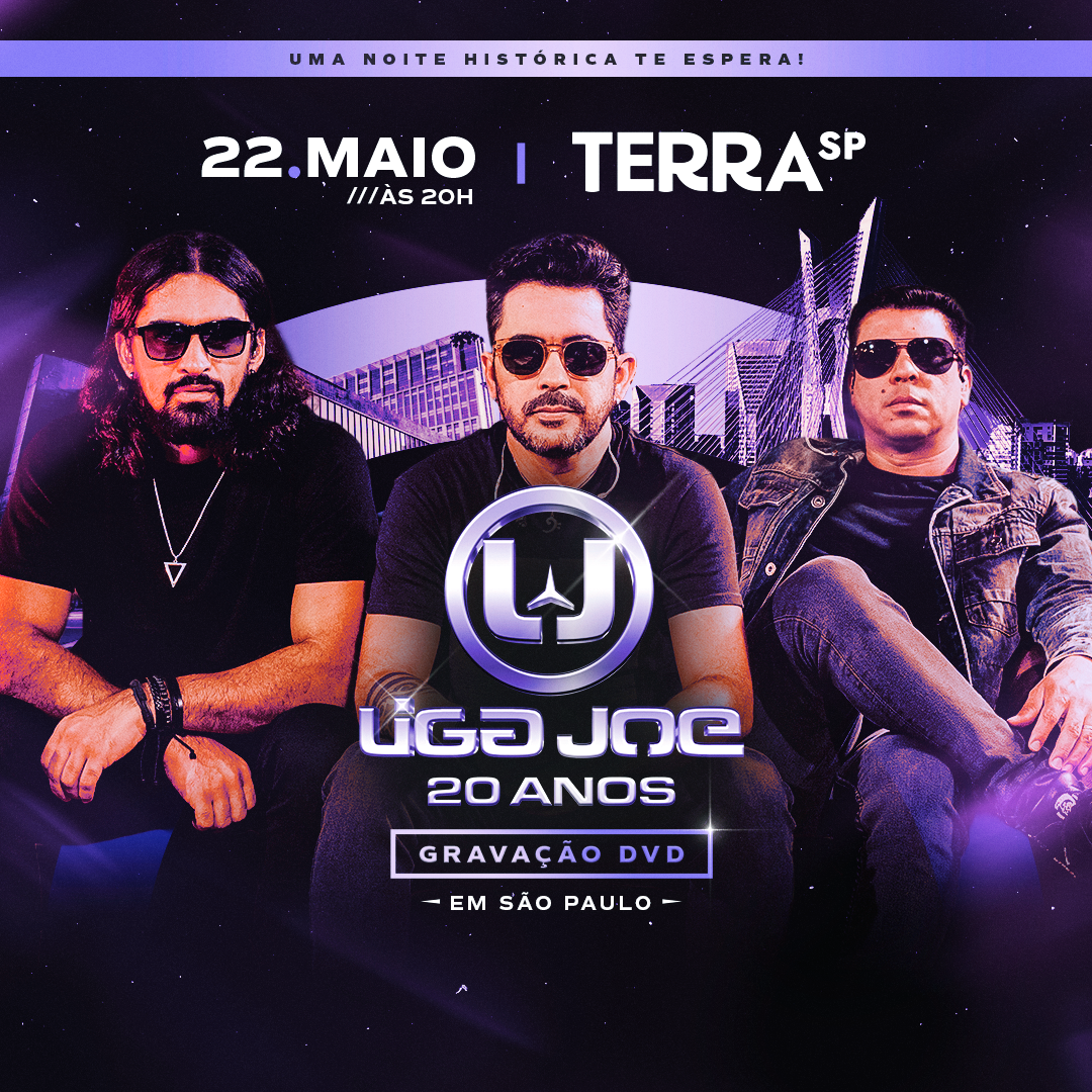 Show Gravação do DVD Liga Joe 20 Anos no Terra SP