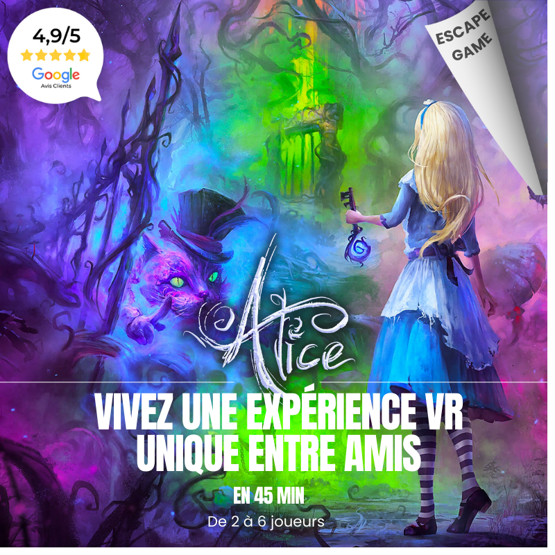 Alice VR – Escape game immersif inspiré du Pays des Merveilles