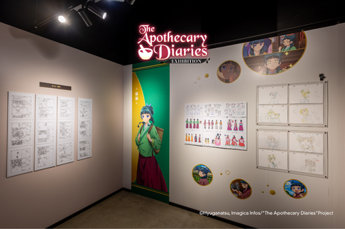 Original character designs, background art and animation stills