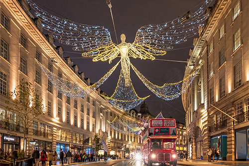 Roll past some of London's best Christmas lights 