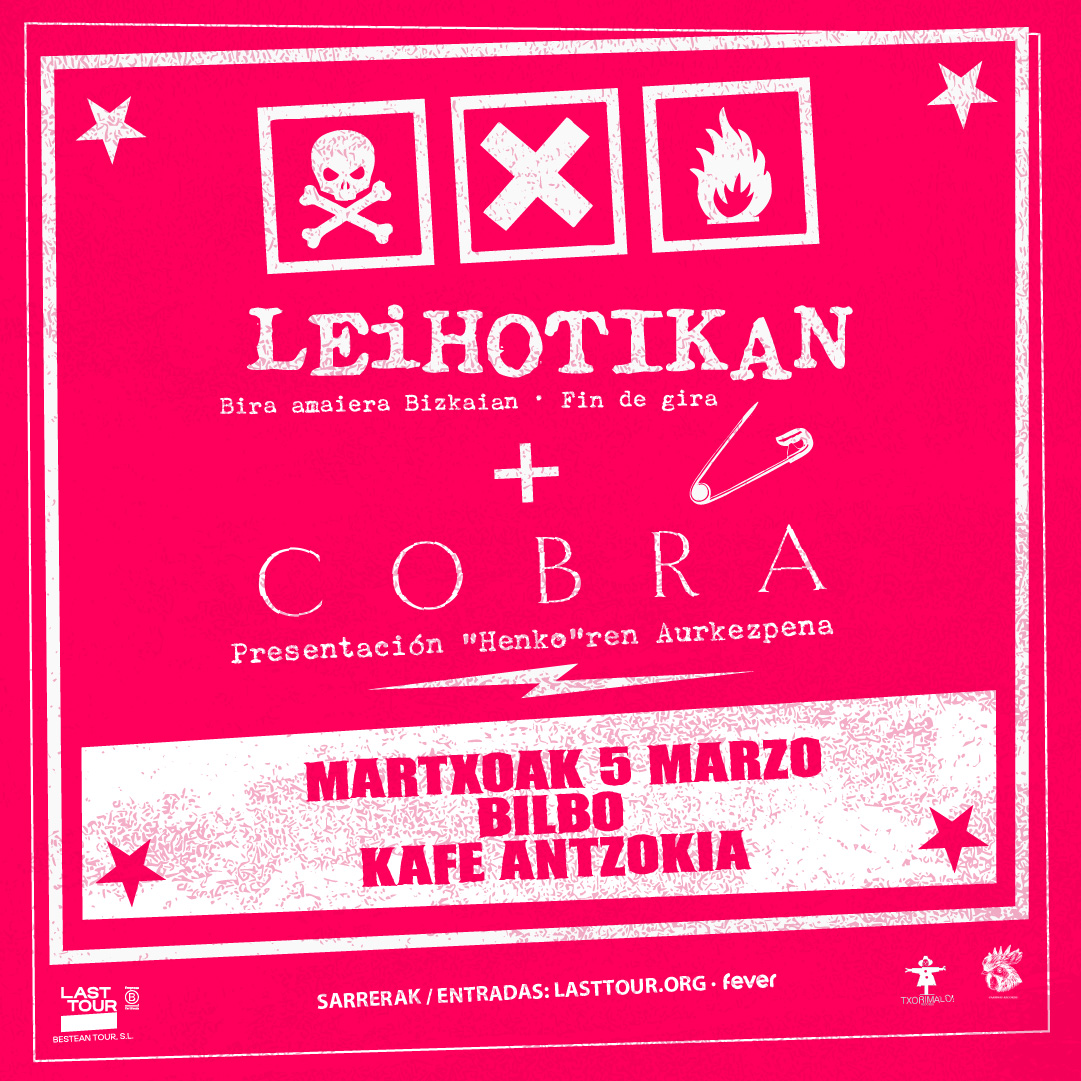Leihotikan + Cobra en Kafe Antzokia, Bilbao 2026