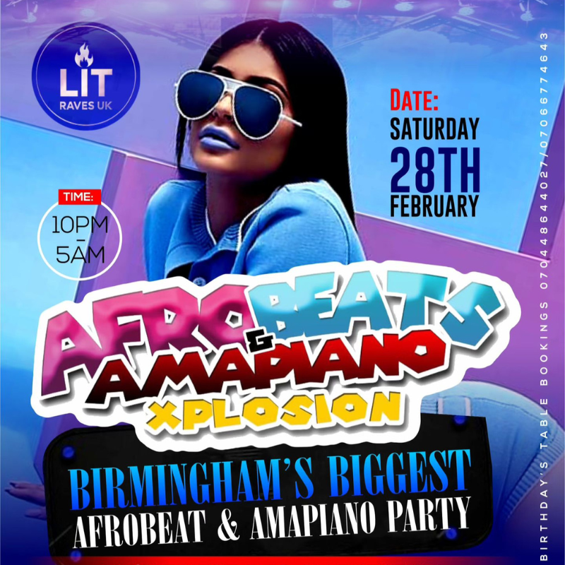 AFROBEATS x AMAPIANO EXPLOSIÓN BIRMINGHAM