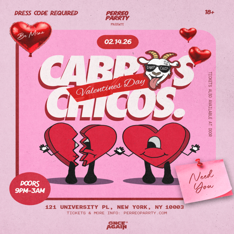 Cabros Chicos Valentines Day Latin & Reggaetón Dance Parrty