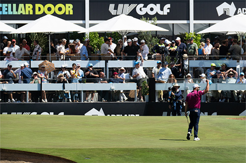 Elevated view of the 12th green
