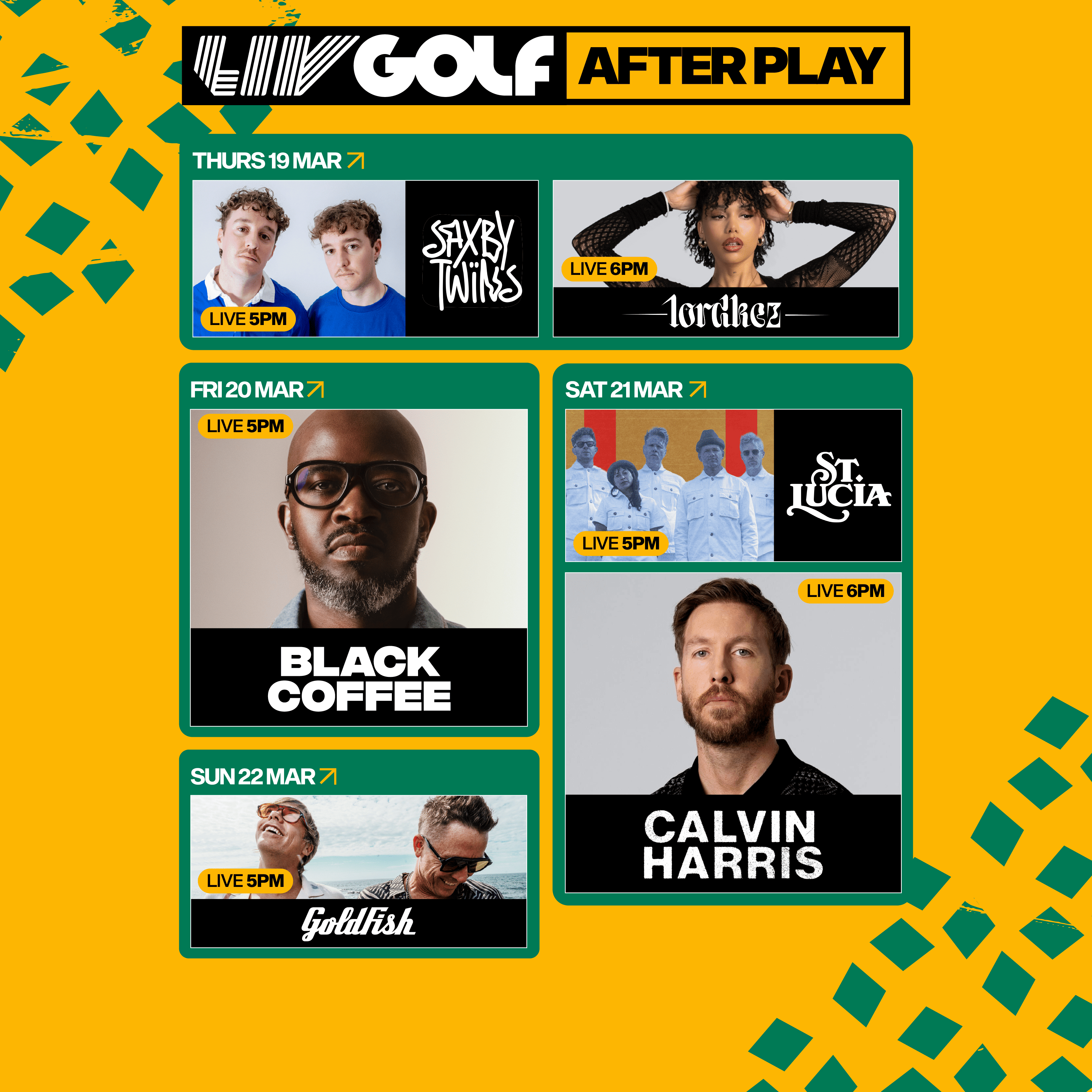 LIV Golf South Africa 2026 - Concert Experience Upgrade