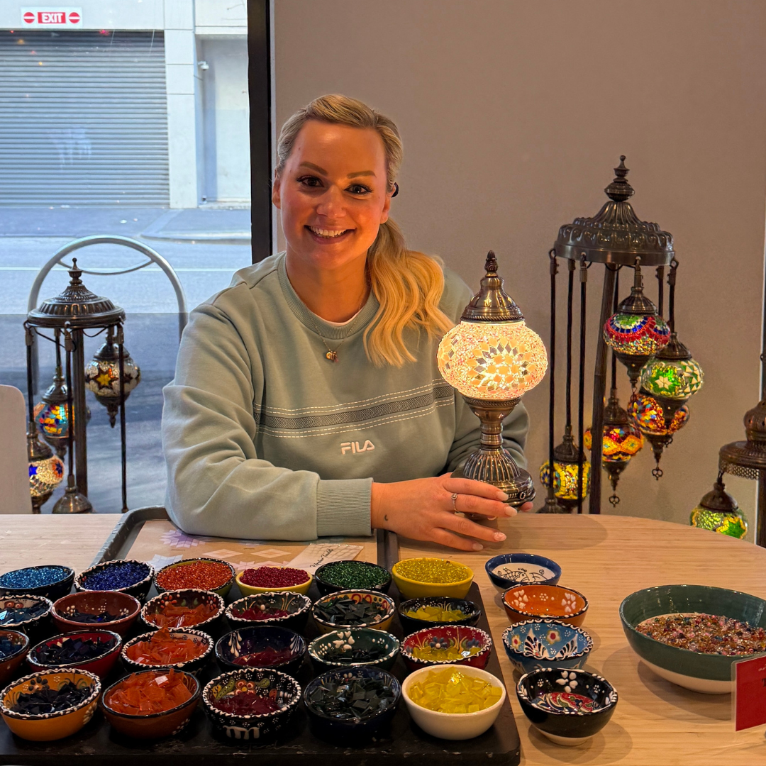 Mosaic Art Classes Morgantown: Turkish Lamp Workshop