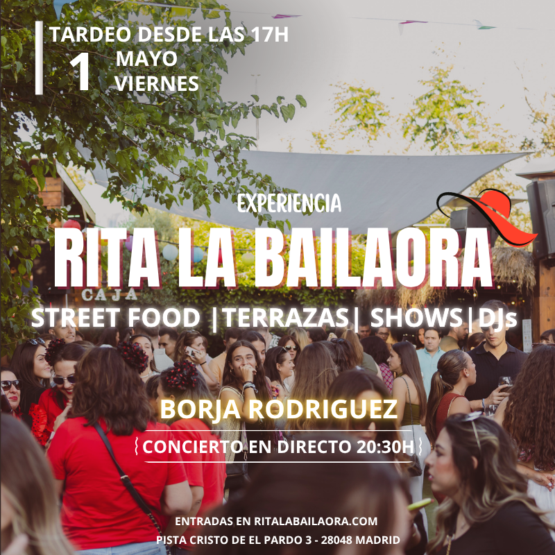 Tardeo en Rita la Bailaora| Street food| Terrazas| Shows|DJs