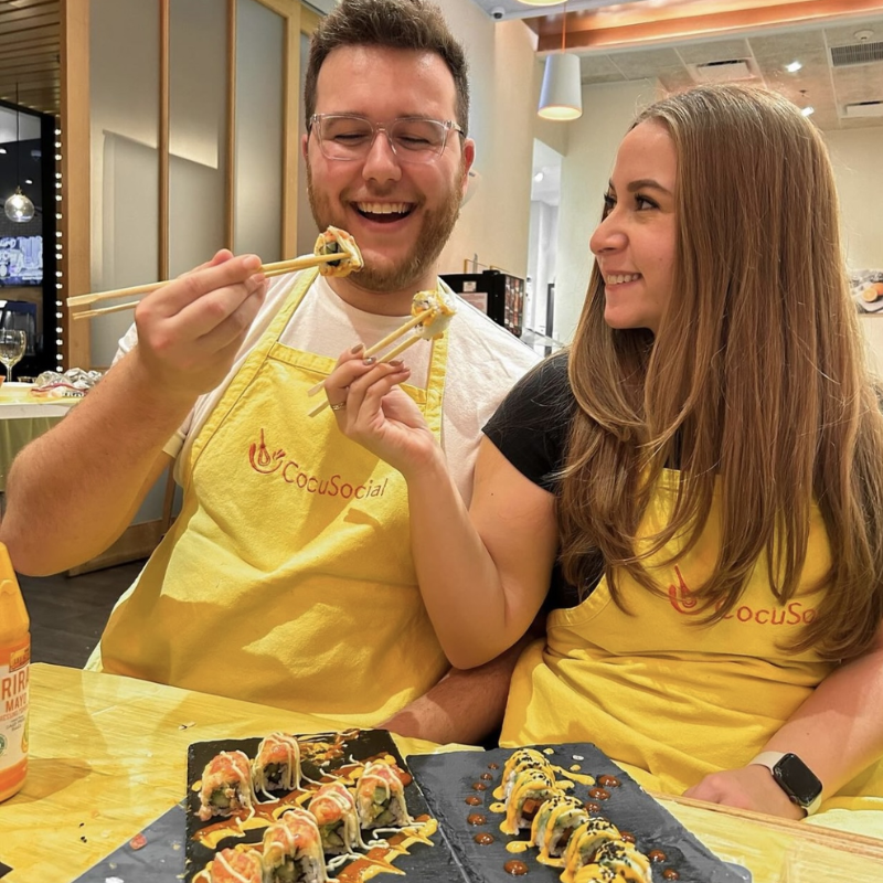 Sushi enrollado a mano en Nueva York