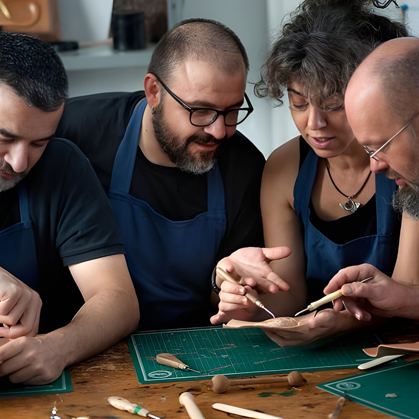 Leathercraft Workshop in the Rastro of Madrid