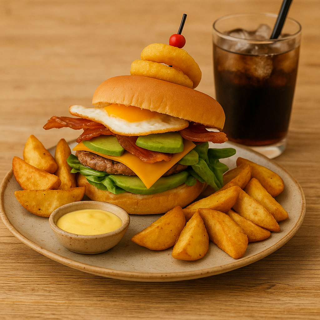 Menús Burger All Day en Waffle Barcelona