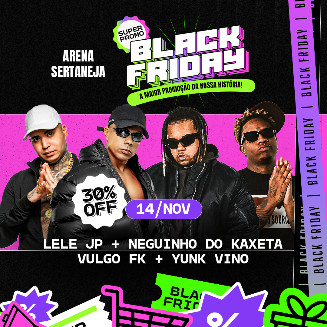 Show do Vulgo FK, Yunk Vino, Lele JP e MC NK no Arena