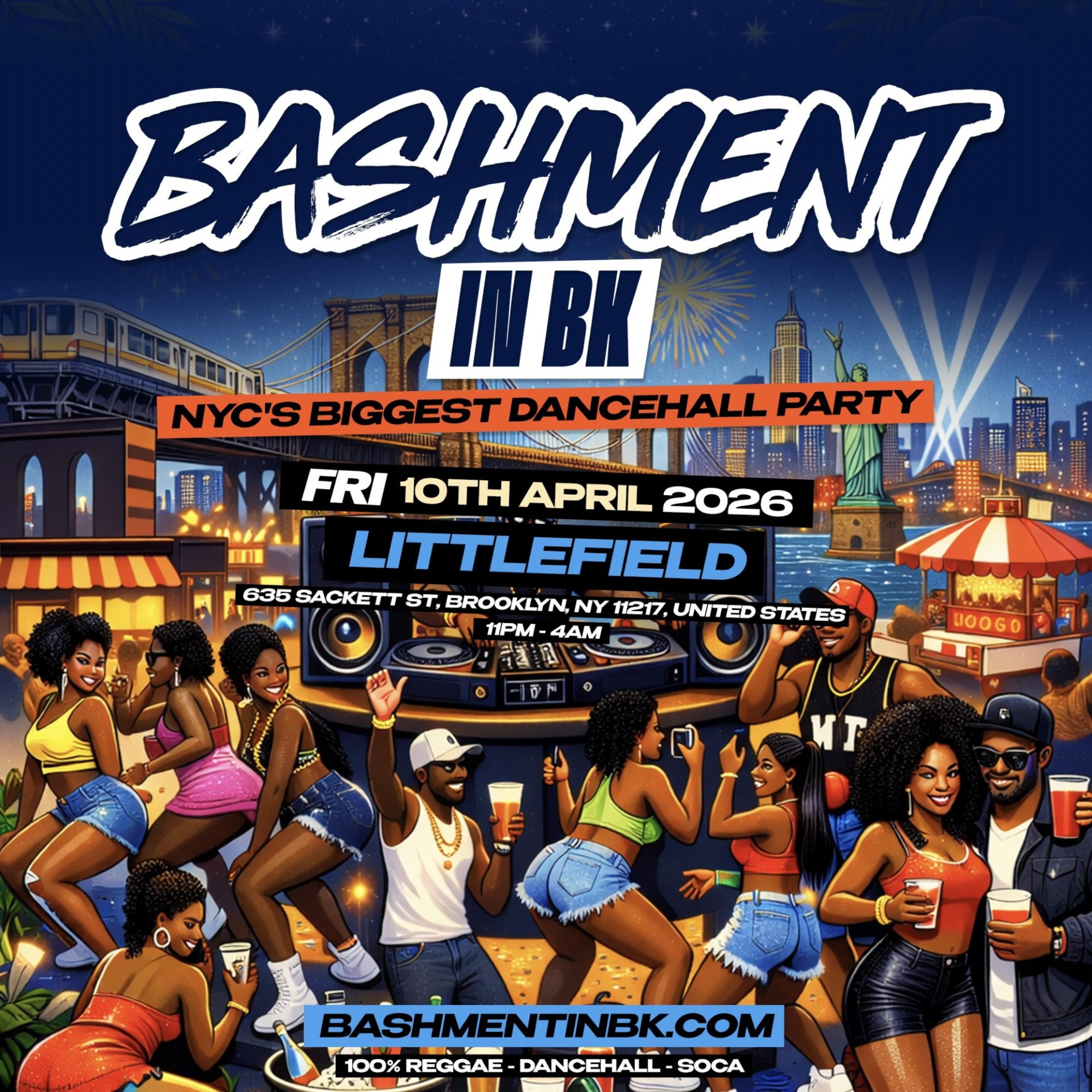 Bashment: NYC's Biggest Dancehall & Soca Party