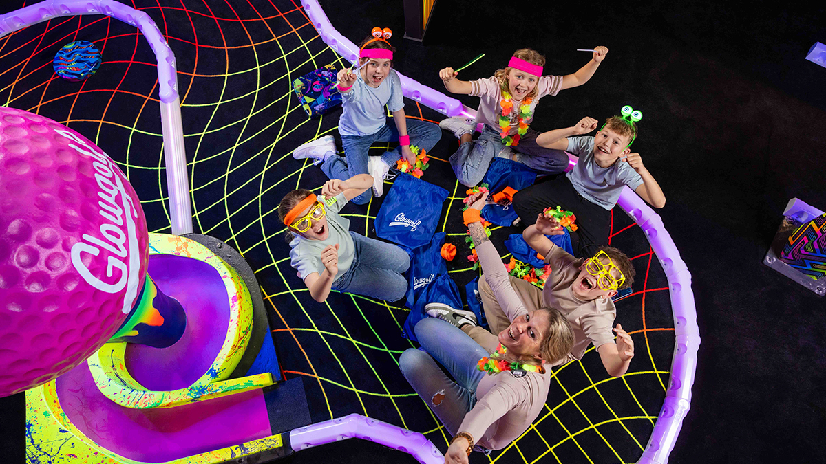 Kinderparty – GlowGolf Glow-Party